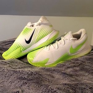 Zoom Vapor Cage 4 Rafa men's size 12(30cm) White/Lime Glow-Obsidian"brand new"